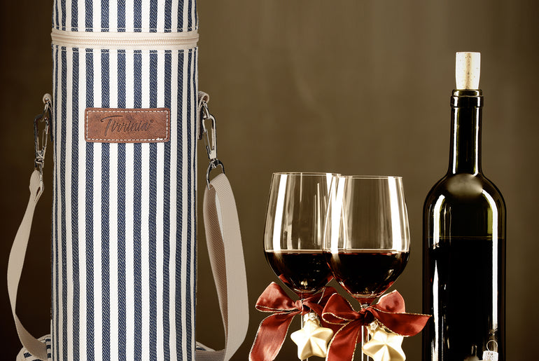 Tirrinia Single Portable Wine Tote Bag for BYOB Restaurants