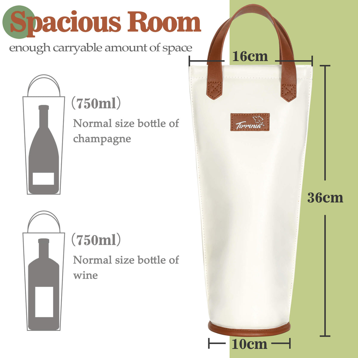 Tirrinia Single Wine Bottle Carrier for Gift