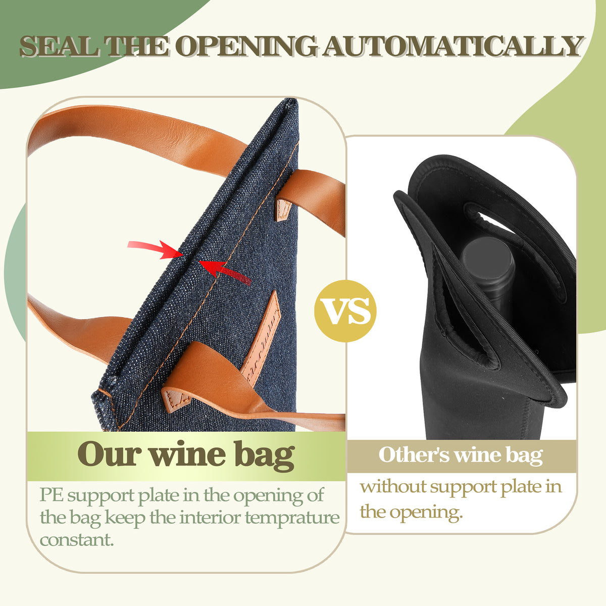 Tirrinia Single Wine Bottle Carrier for Gift