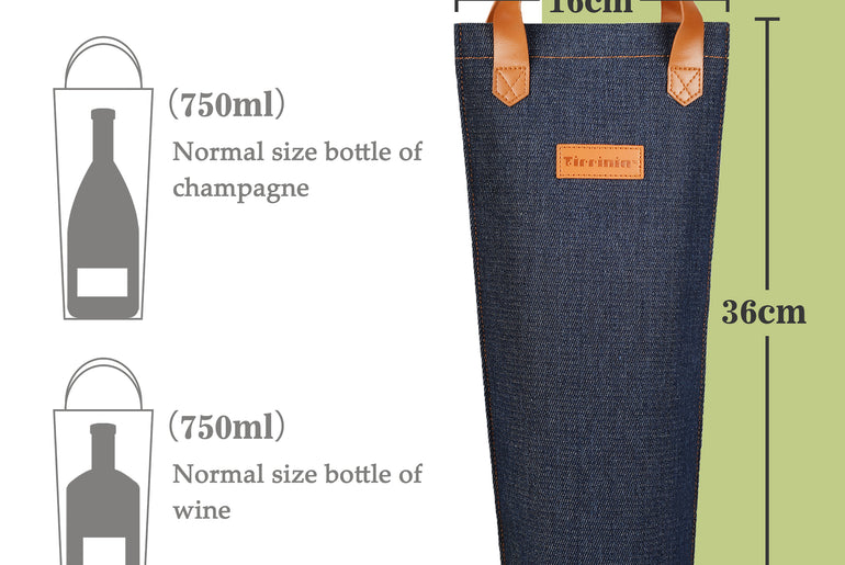 Tirrinia Single Wine Bottle Carrier for Gift
