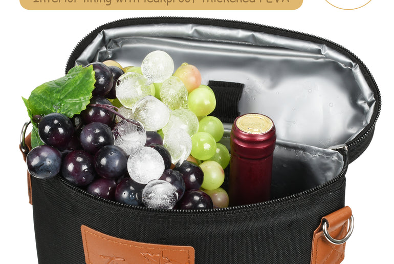 Tirrinia 2 Bottle Wine Carrier for Picnic