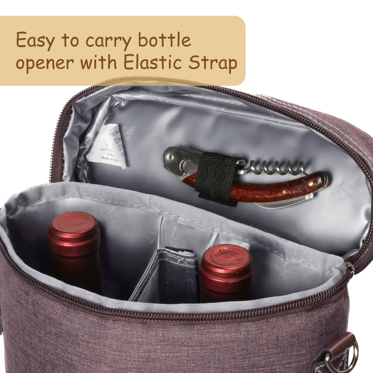 Tirrinia 2 Bottle Insulated Wine Bag – Stylish Wine Tote for Travel, Picnic & Gifting product image 23