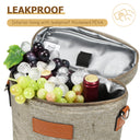 Tirrinia 2 Bottle Wine Carrier for Picnic