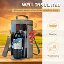 Tirrinia 2 Bottle Wine Carrier for Picnic