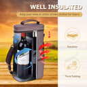 Tirrinia 2 Bottle Wine Gift Tote Carrier with Pocket product image 18