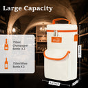 Tirrinia 2 Bottle Wine Gift Tote Carrier with Pocket product image 24
