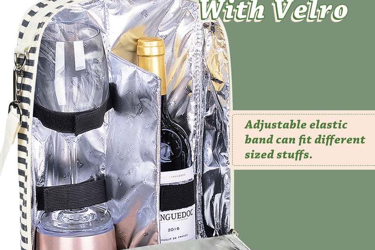 Tirrinia 2 Bottle Wine Cooler Bag For Park