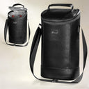 Tirrinia 2 Bottle Wine Carrier Bag, Insulated Wine Tote Cooler Bag with Shoulder Strap, for Travel, Picnic, BYOB & Christmas - Perfect Gift for Wine Lovers, Brown