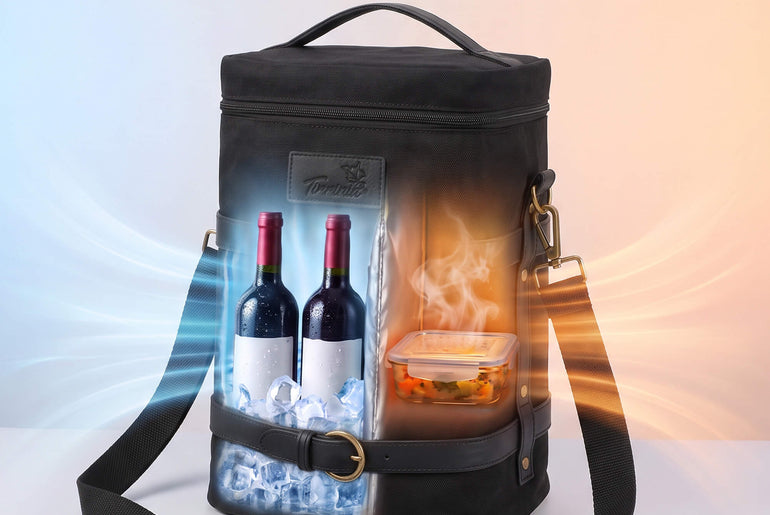 Tirrinia 4-Bottle Insulated Wine Carrier — Picnic-Ready, Leakproof & Stylish