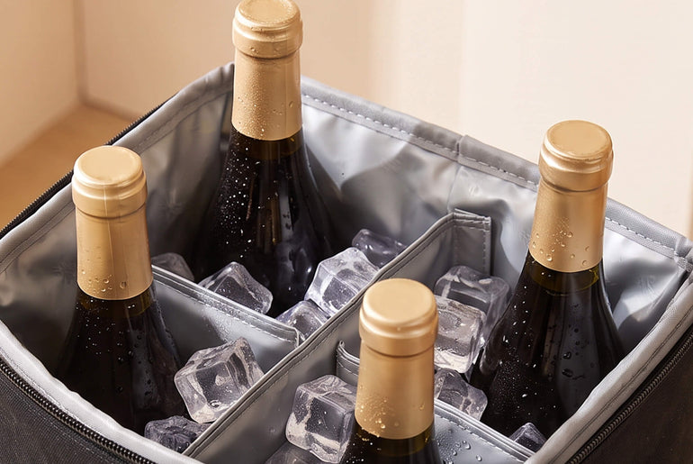 Tirrinia 4-Bottle Insulated Wine Carrier — Picnic-Ready, Leakproof & Stylish