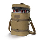 Tirrinia Vintage Canvas 4-Bottle Wine Tote — For Gatherings That Deserve Good Taste -  product photo