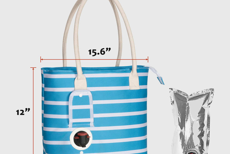 1.5L Wine Purse with Hidden Spout & Wine Bladder – Insulated Wine Tote Bag, Reusable Wine Travel Bag for Picnics, Beach & Parties