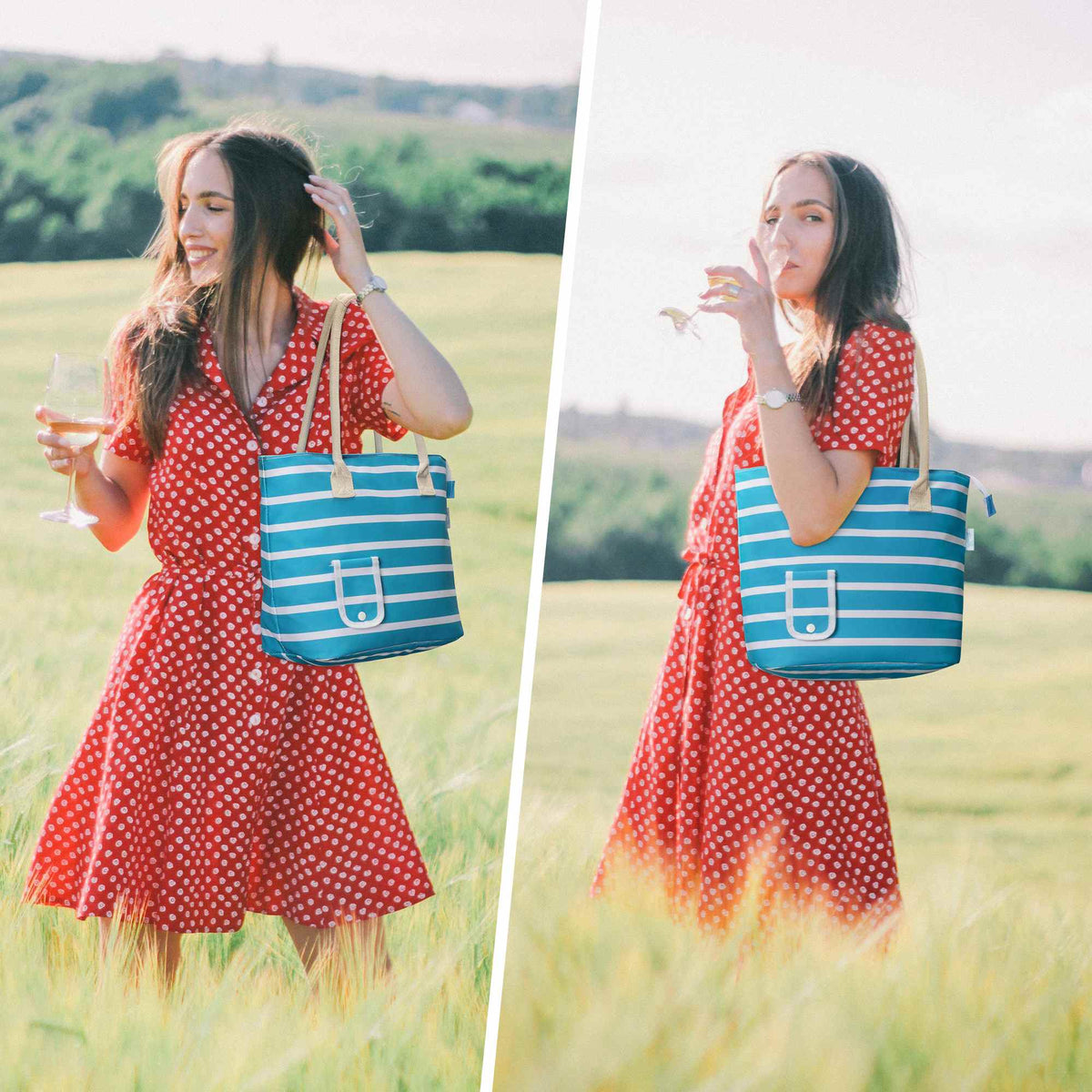 1.5L Wine Purse with Hidden Spout & Wine Bladder – Insulated Wine Tote Bag, Reusable Wine Travel Bag for Picnics, Beach & Parties