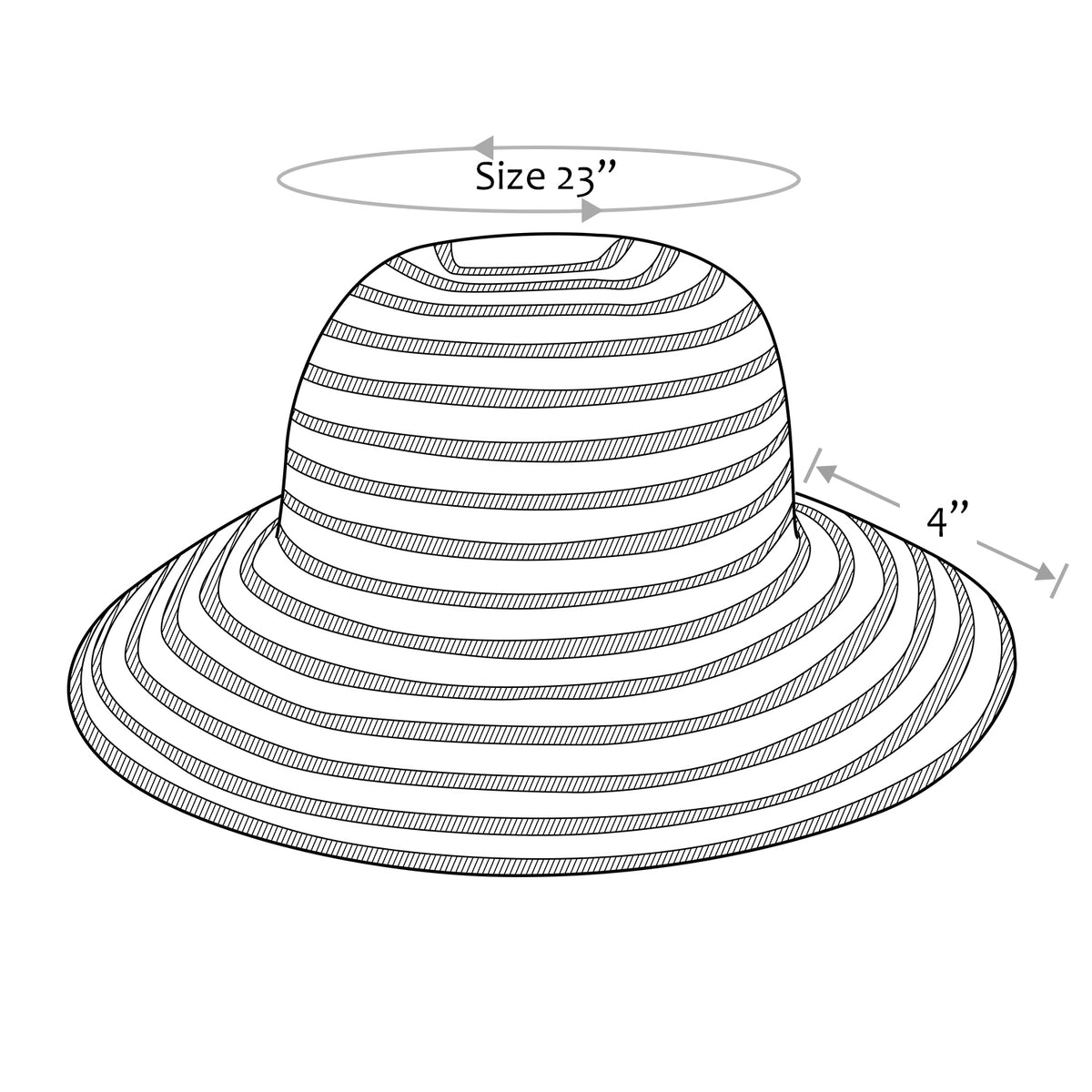 Tirrinia Striped Straw Hat product image 6