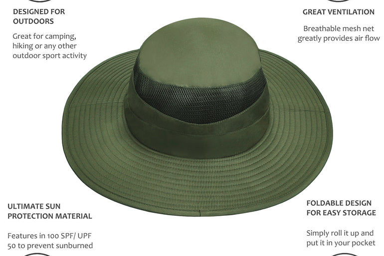 Tirrinia Men's Fishing Hat for Big Heads