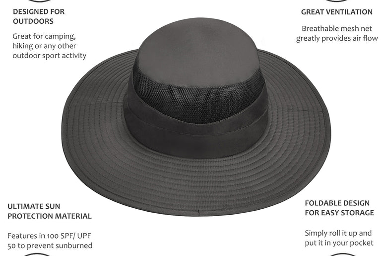 Tirrinia Men's Fishing Hat for Big Heads product image 8