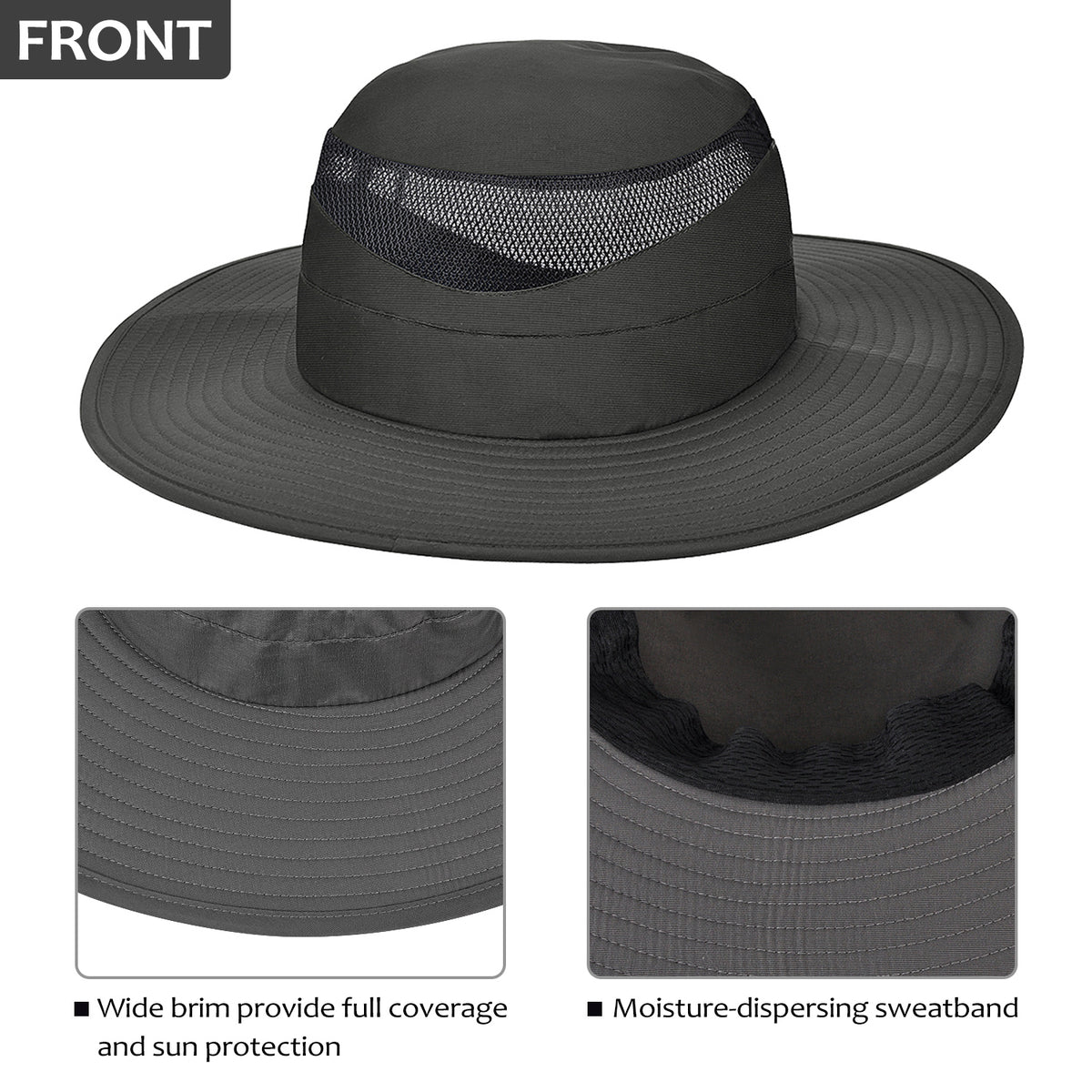 Tirrinia Men's Fishing Hat for Big Heads product image 9
