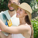 Tirrinia Womens Striped Straw Hat for Summer product image 10
