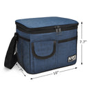 Kato By Tirrinia Medium Size Adult Lunch Bag with 4 Pockets size chart