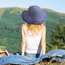 Tirrinia Womens Striped Straw Hat for Summer product image 5